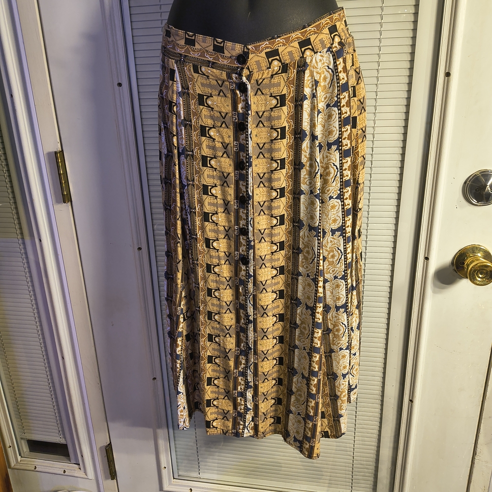 Vintage Set Impressions Of California Skirt And Blouse (L)